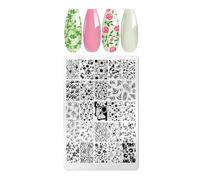 Nails Art Images D'estampage Modèle De Fleur Conceptions Dentelle Ongles Tampons Polonais Manucures Pochoirs Pour Bricolages Salons À La Maison Utiliser Le Modèle Manucures