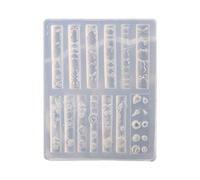 Nails Art Stamp Set Silicone Moule Créer Des Conceptions De Dentelles Florales Outil De Décoration Artisanale Avec Versions Rapides Avec Modèles D'estampage À Ongles À Bowknot