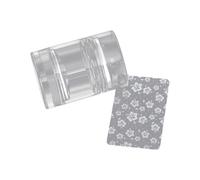 Nails Art Stamper Clear Silicone Stamping With Scraper Stamper For French Manucure Home French Tip Nail Tool