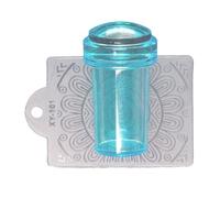 Nails Art Stamper Gel de tampon en silicone transparent avec grattoir pour décoration d'ongles Corps visible transparent Pas de mauvais placement