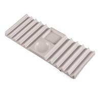 Nails Art Stand, Brush Storage Holder Tray, Anti Slip Double Brush Support with Clean Layout Design, Lightweight Nail Tool Organizer, Brushes Holder with Minimal Style, Home Salon Use for Beginners