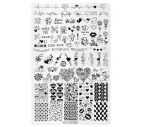 Nails Artistiques Stamping Art Stamper Manucure Accessoires Fournitures Artistiques Pour La Maison Et Le Salon Utiliser Une Assiette De Conception D'ongles Complexe