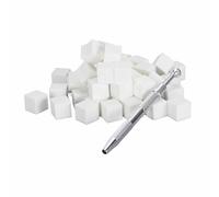 Nails Clamping Grabber Kit avec Outil de Ramassage Multifonctionnel à 4 Grilles et éponge d'art à Ongles pour le Gradient Scudging, Application Blush en Mini Taille Portable
