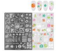 Nails Français Art Stamping Fleurs Tampons Polch Lignes Papillon Modèle De Manucure Tolate Tool Art Decoration French Nails Fraging Plaques Fleurs Nail Polchy