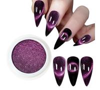 Nails Glitters Power Powder 9D Cats Eye Magnetic Mirrored Effect Pigment Easy to Apply