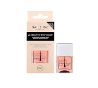 Nails.INC Gel 45 secondes Top Coat, formule à séchage rapide sèche en 45 secondes, enrichi en rétinol pour une finition résistante aux éclats, sans cruauté envers les animaux, végétalien, (14 ml)