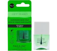 Nails.Inc Get Hard Base Coat - Couche De Base Durcissante Infusée Avec Du Rétinol,Protège Et Lisse Les Ongles,Résistant Aux Éclats,Sans Cruauté Envers Les Animaux,Végétalien
