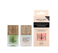 Nails Inc Glow For Good Nails - Vernis à ongles puissant à base de plantes, couche de finition enrichie en rétinol, brillant, sans écailles, longue durée, séchage rapide, sans cruauté envers les