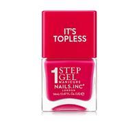 Nails Inc Topless Olivia (rose vif) - Vernis gel sans UV - Manucure en 1 étape jusqu’à 8 jours de tenue - Séchage rapide, végan & 21-free - Pour enfants & adultes - sans base ni top coat