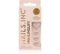 Nails Inc. #NailingLife Press-On Nails Faux ongles teinte Style It Like Sabrina Gold French Tip 33 pcs
