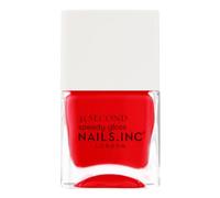 Nails Inc - PADDINGTON PEACE OUT Vernis à ongles Quick Drying - Rouge vif - Séchage rapide 45 secondes - Renforcement ongles avec hexanal, calcium, magnésium - Cruelty Free - Manucure parfait