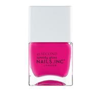 Nails Inc - POPPING TO PRIMRPSE HILL Vernis à ongles Quick Drying - Rose foncé - Séchage rapide 45 secondes - Renforcement ongles avec hexanal, calcium, magnésium - Cruelty Free - Manucure parfait