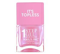 Nails Inc Topless Addison (rose irisé) - Vernis gel sans UV - Manucure en 1 étape jusqu’à 8 jours de tenue - Séchage rapide, végan & 21-free - Kit vernis pour enfants & adultes