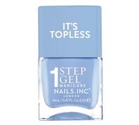 Nails Inc Topless Emily (gris foncé) - Vernis gel sans UV - Manucure en 1 étape jusqu’à 8 jours de tenue - Séchage rapide, végan & 21-free - Pour enfants & adultes - sans base ni top coat