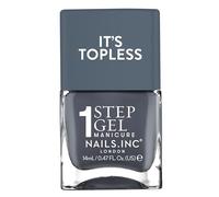 Nails Inc Topless Emily (gris foncé) - Vernis gel sans UV - Manucure en 1 étape jusqu’à 8 jours de tenue - Séchage rapide, végan & 21-free - Pour enfants & adultes - sans base ni top coat