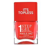 Nails Inc Topless Jennifer (rouge corail) - Vernis gel sans UV - Manucure en 1 étape jusqu’à 8 jours de tenue - Séchage rapide, végan & 21-free - Pour enfants & adultes - sans base ni top coat