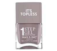 Nails Inc Topless Megan (gris champignon) - Vernis gel sans UV - Manucure en 1 étape jusqu’à 8 jours de tenue - Séchage rapide, végan & 21-free - Pour enfants & adultes - sans base ni top coat