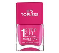 Nails Inc Topless Olivia (rose vif) - Vernis gel sans UV - Manucure en 1 étape jusqu’à 8 jours de tenue - Séchage rapide, végan & 21-free - Pour enfants & adultes - sans base ni top coat