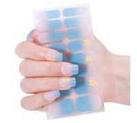 Nails Pointe Français Stripons Vernis Gradients Nails Art Sticker Glossy Gels Strips Gels Wraps Decoration Gradient Polon
