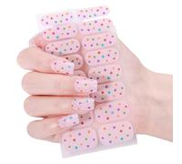 Nails Pointe Français Stripons Vernis Gradients Nails Art Sticker Glossy Gels Strips Gels Wraps Decoration Gradient Polon