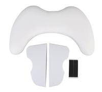 Nails Tech Repose-bras amovible en forme de U pour manucure - Repose-main en cuir PU pour table de manucure professionnelle - Support éponge (Blanche)