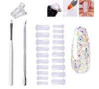 Nailsala Gel Kit, Nailsala Press on Nails Kit, Home Full Nail Kit, Acrylic Nail Kit for Beginners Home DIY and Salon Use, Full Nail Kit Set Professional Acrylic with Everything for Beginners (Z09)