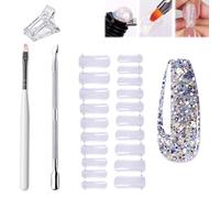 Nailsala Gel Kit, Nailsala Press on Nails Kit, Home Full Nail Kit, Acrylic Nail Kit for Beginners Home DIY and Salon Use, Full Nail Kit Set Professional Acrylic with Everything for Beginners (Z04)
