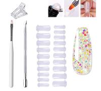 Nailsala Gel Kit, Nailsala Press on Nails Kit, Home Full Nail Kit, Acrylic Nail Kit for Beginners Home DIY and Salon Use, Full Nail Kit Set Professional Acrylic with Everything for Beginners (Z08)