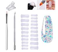 Nailsala Gel Kit, Nailsala Press on Nails Kit, Home Full Nail Kit, Acrylic Nail Kit for Beginners Home DIY and Salon Use, Full Nail Kit Set Professional Acrylic with Everything for Beginners (Z05)