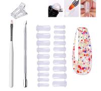Nailsala Gel Kit, Nailsala Press on Nails Kit, Home Full Nail Kit, Acrylic Nail Kit for Beginners Home DIY and Salon Use, Full Nail Kit Set Professional Acrylic with Everything for Beginners (Z06)