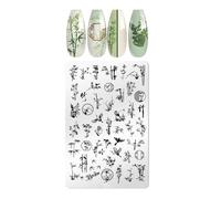 Nailss Art Plaque d'estampage Motif papillon Plaque pour ongles Images pour décors Plaques de timbres Modèles de manucure