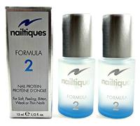 Nailtiques Nail Protein Formula 2, 0.5-Ounce Bottles (Pack of 2) by Nailtiques BEAUTY (English Manual)
