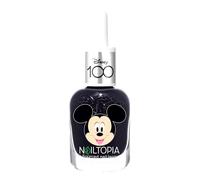 Nailtopia Bio-Sourced Chip Free Nail Lacquer Disney Collection Mickey - Superfood-Infused Polish - Puce Resistant Formula - Quick-Dry, Long Lasting Wear - Dark Purple-Black Creme - 5 ml