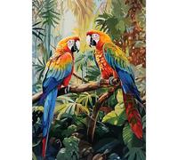 NAIMOER Oiseaux Diamond Painting, Peinture Diamant Adulte Arbres Broderie Diamant Kit Complet, DIY 5D Diamond Painting pour Adultes Enfants pour Décor Murale Maison 30x40cm