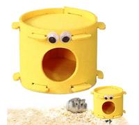 Naimster Cozy Cave, Hamster Nest Lit, Design Hamster Hamster Hamster Hut - Chinchilla House for Cage Hedgehog Resting Station Cave Four, Hamster Warm Bed House,
