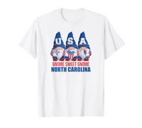 Nain de Caroline du Nord GNOME Sweet GNOME Drapeau Américain T-Shirt