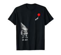 Nain de Jardin avec Bras perdant Le Ballon Rouge drôle T-Shirt
