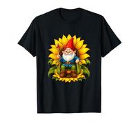 Nain de Jardin avec trône de Tournesol Roi Magicien T-Shirt