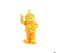 Stoobz Nain de Jardin en résine Doigt d'honneur 7 x 8 x 20 cm Jaune