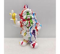 Nain de Jardin en résine Doigt d'honneur 7 x 8 x 20 cm Multicolore