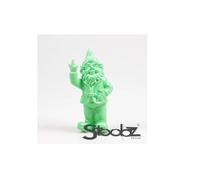 Stoobz Nain de Jardin en résine Doigt d'honneur 7 x 8 x 20 cm Vert