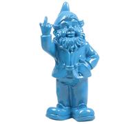Nain De Jardin En Résine F*Ck 16 X 12 X 32 Cm Bleu