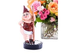 Nain de Jardin en résine - Statue de Jardin Amusante - Décoration créative - Sculpture d'intérieur Amusante pour l'extérieur - pour la Maison, la terrasse, la pelouse, Le Jardin et l'art de