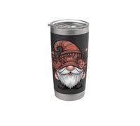 Nain de jardin floral avec couronne de fleurs Gobelet isotherme en acier inoxydable double paroi