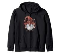 Nain de Jardin Floral avec Couronne de Fleurs Sweat à Capuche