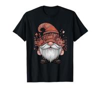 Nain de Jardin Floral avec Couronne de Fleurs T-Shirt