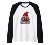Nain de Jardin maléfique Noir Manche Raglan