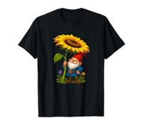 Nain de Jardin Mignon Tenant Un Tournesol géant T-Shirt