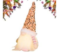 Nain de Noël,30 cm avec Figurine en Peluche à Paillettes,Avec Paillettes Lutins De Noël | Pour Fête d'Hiver Hiver Festif Domicile Lieu de Travail Étagère Cuisine Cheminée Appartement Chambre à Coucher