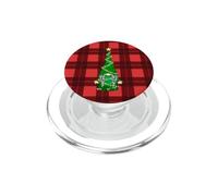 Nain de Noël à Carreaux Rouge Noir PopSockets PopGrip pour MagSafe